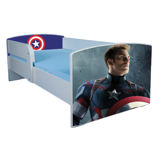 Pat Captain America, cu protectie, 130x60 cm