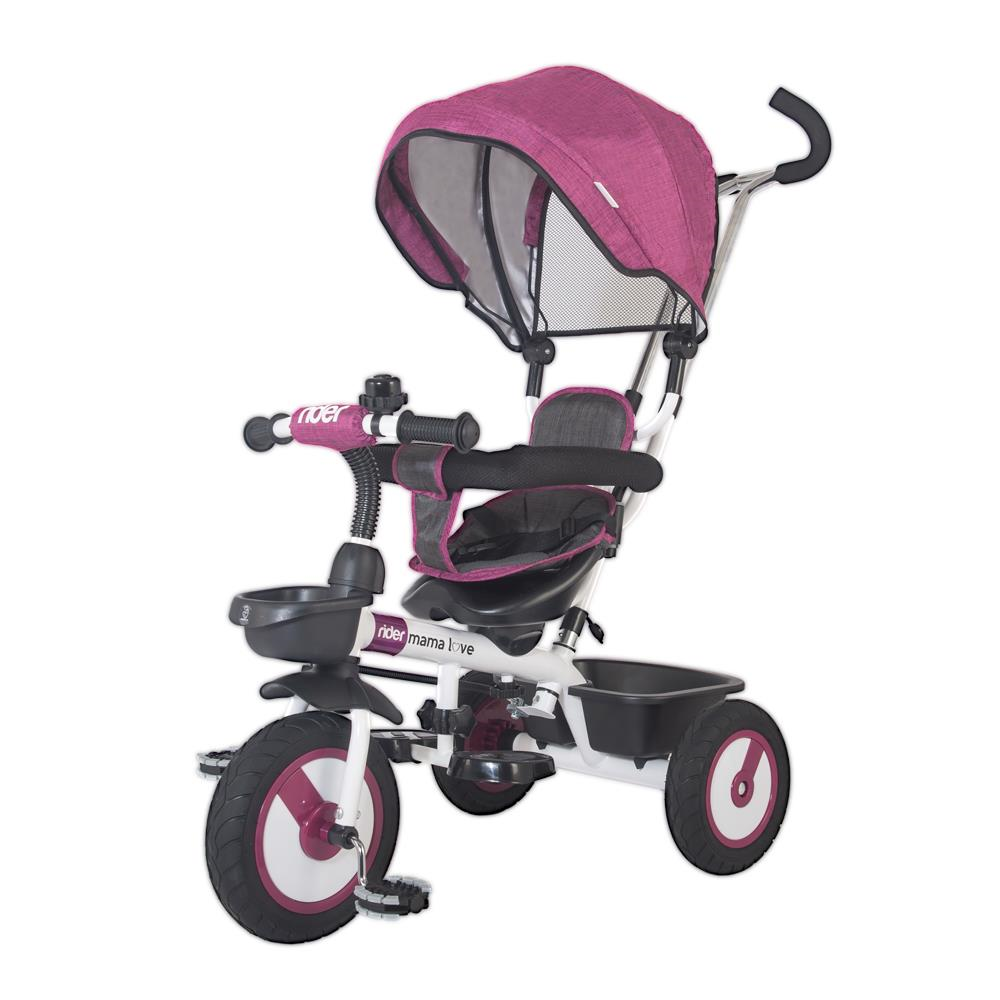 Tricicleta multifunctionala MamaLove Rider Violet buy4baby.ro imagine noua