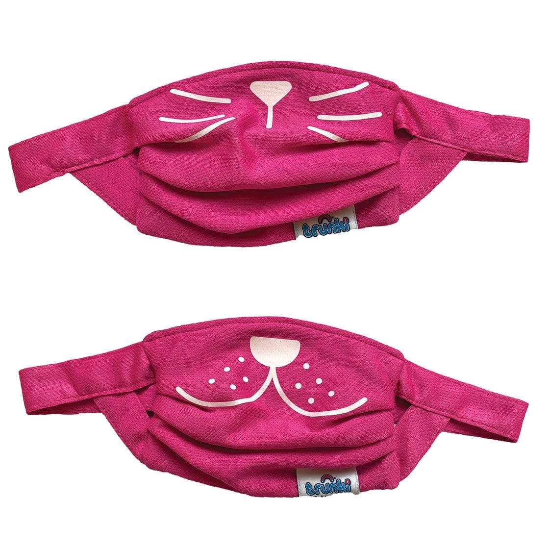 Set 2 masti faciale reutilizabile (acoperitoare fata), trunki, roz