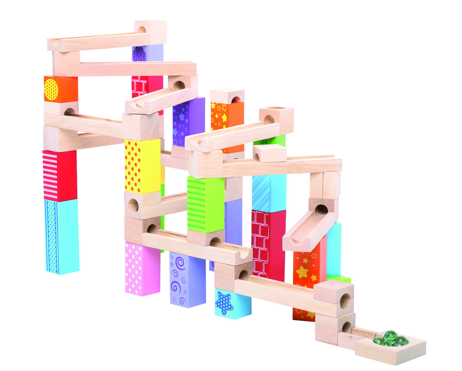 Marble Run din lemn BigJigs Toys imagine noua