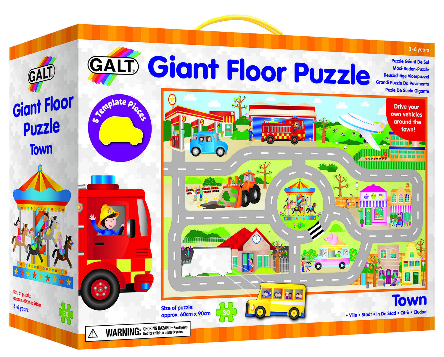 Giant Floor Puzzle: Orasul (30 piese)