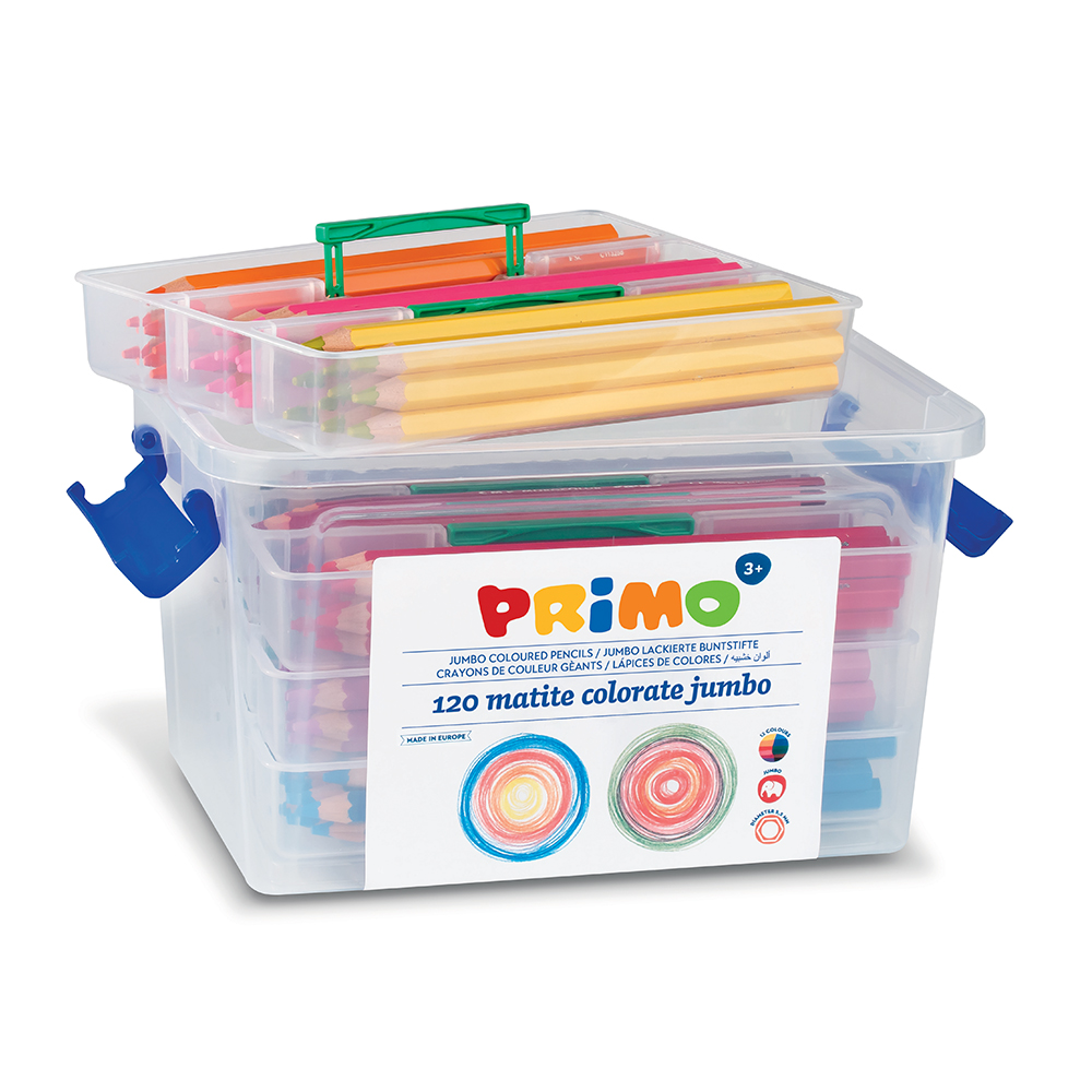Creioane colorate Morocolor in cutie de plastic 120 bucati