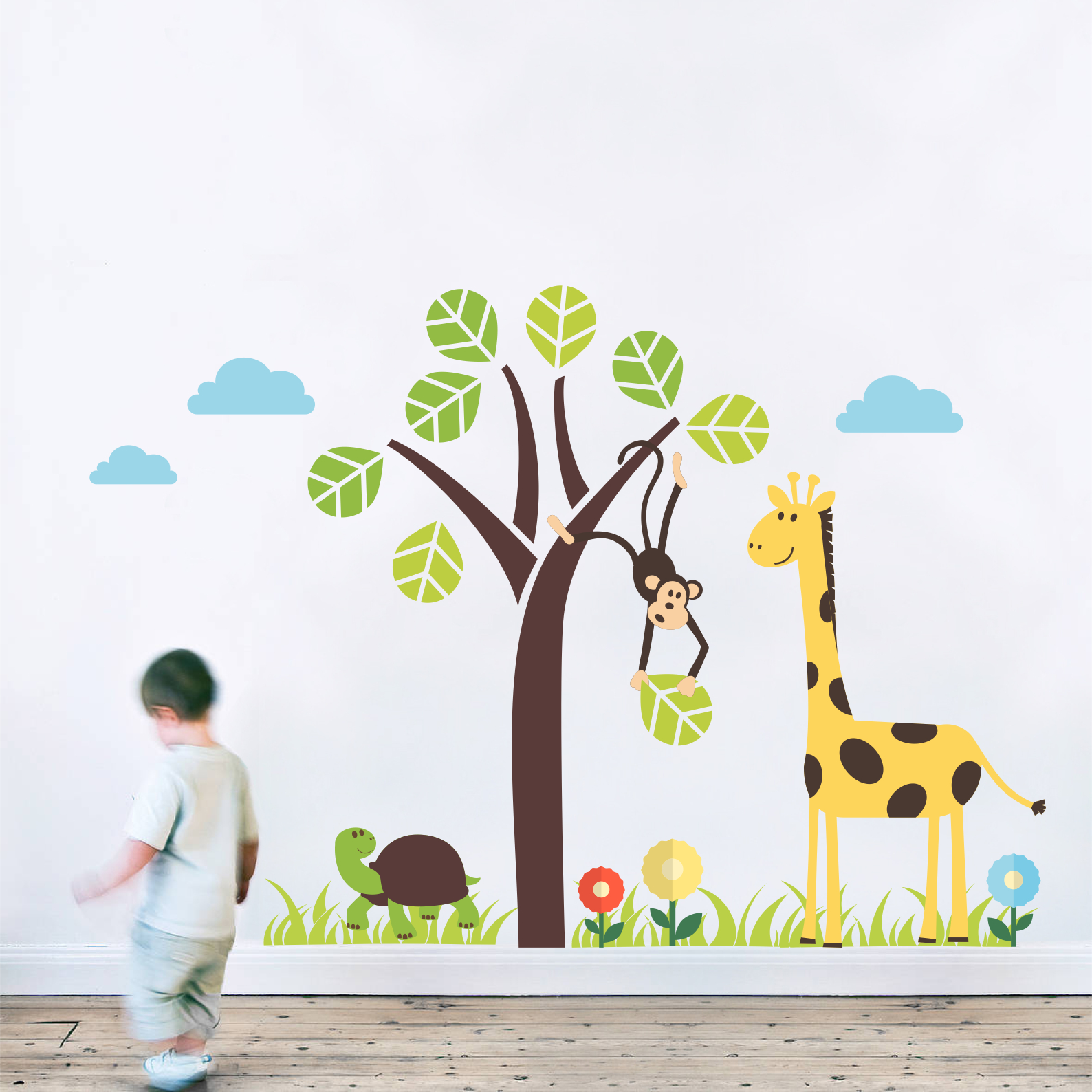 Stickere perete copii Copacul fermecat - 126 x 112 cm