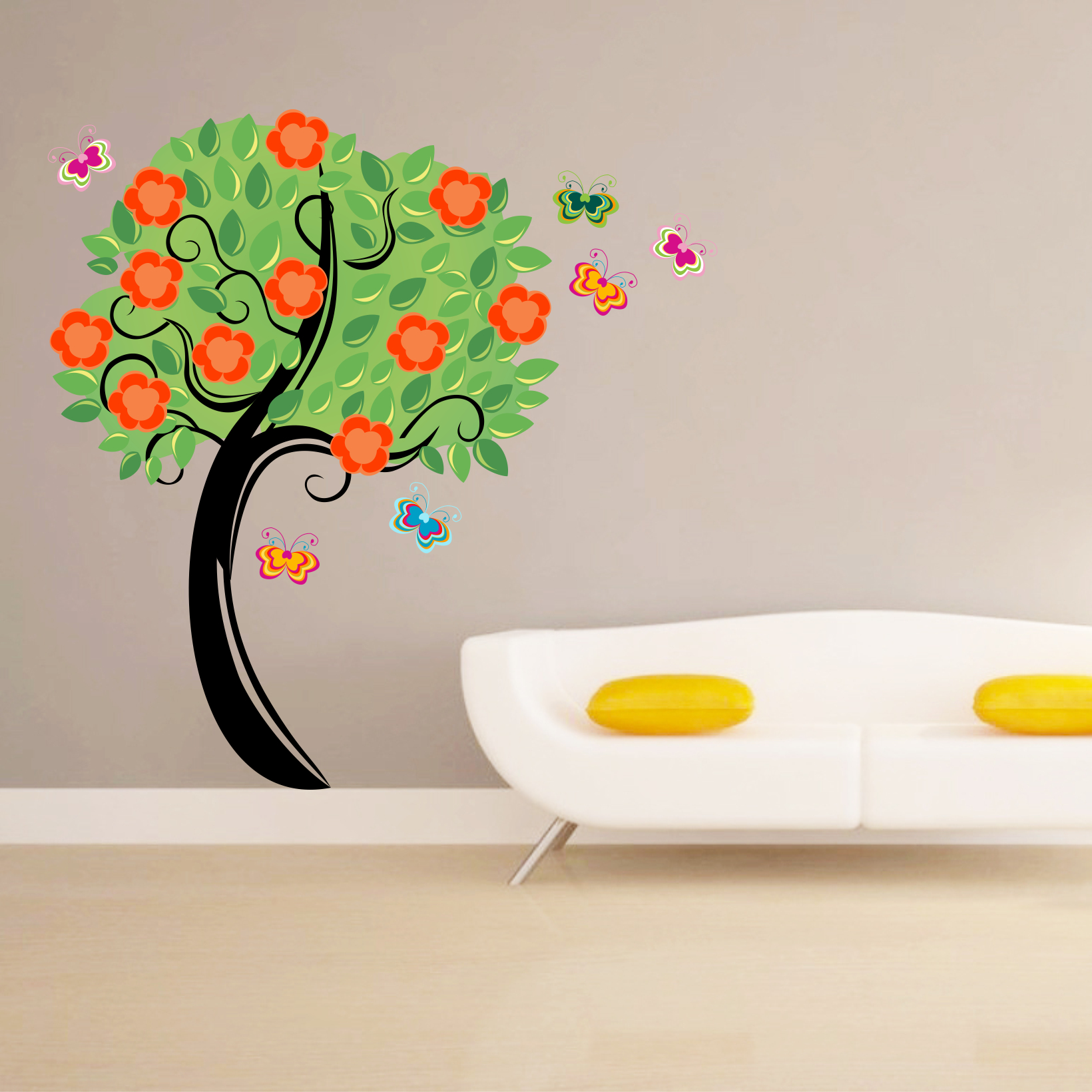 Stickere perete copii Copacul vesel – 174 x 200 cm BeKid