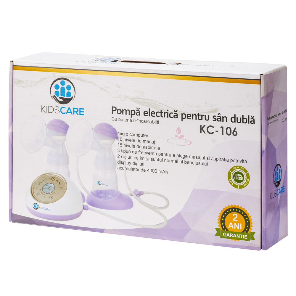 Pompa de san electrica dubla Kidscare KC106 bekid.ro