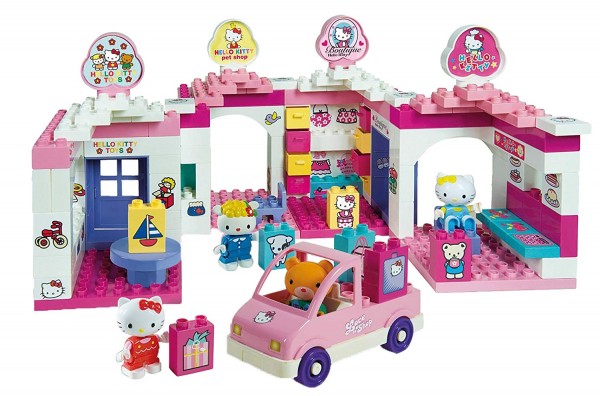 Set cuburi constructie Centru comercial Hello Kitty Unico