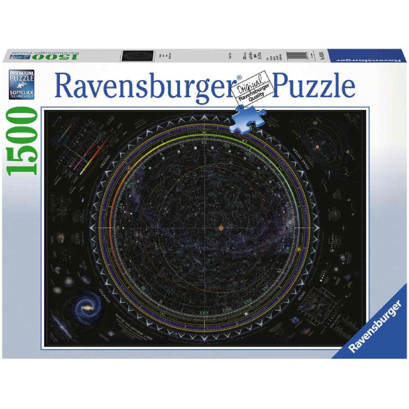 PUZZLE HARTA UNIVERSULUI, 1500 PIESE