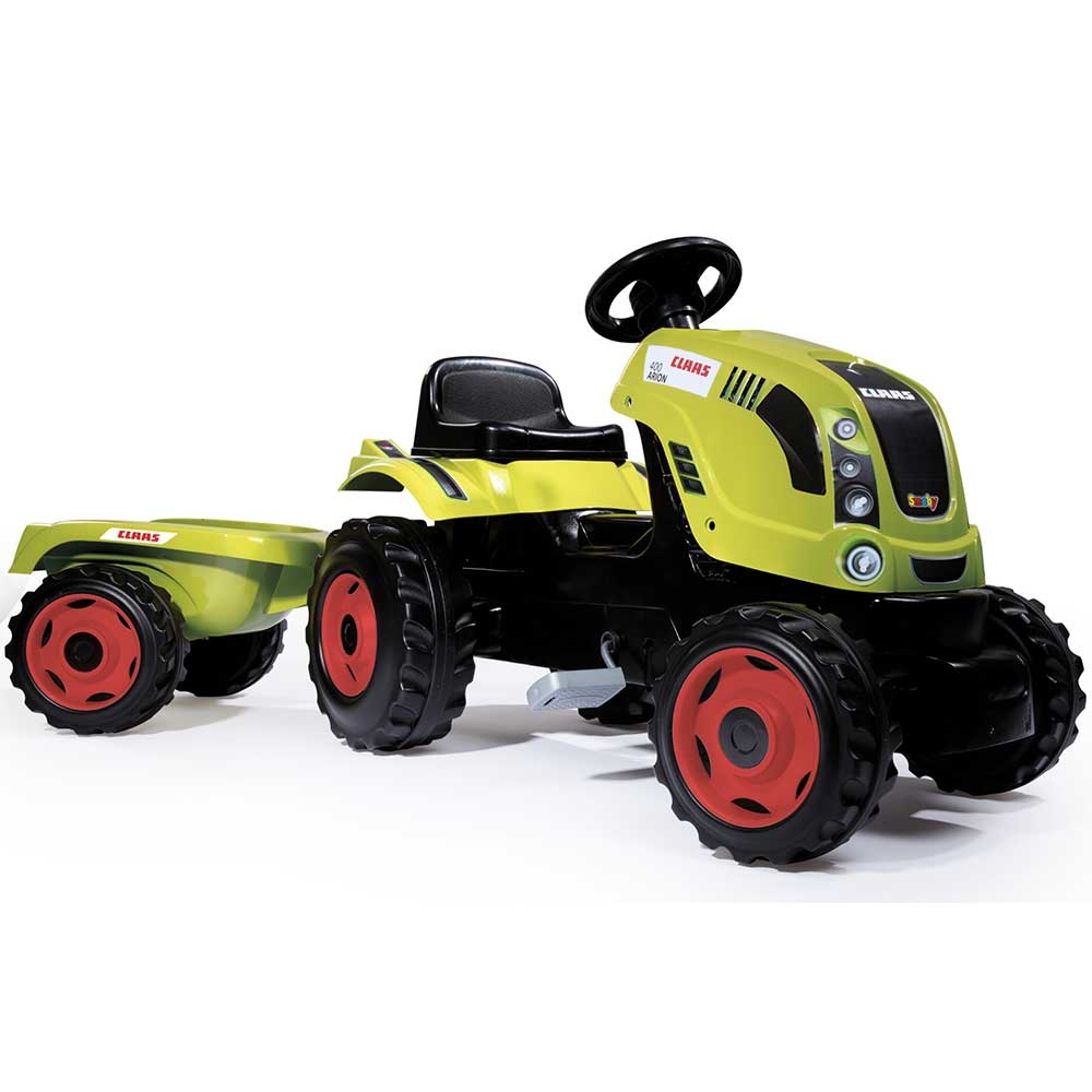 Tractor cu pedale si remorca Smoby Claas Farmer XL bekid.ro