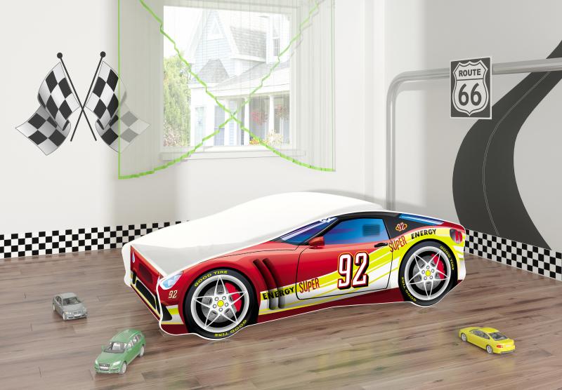 Pat Tineret MyKids Race Car 05 Red-160×80 buy4baby.ro imagine noua
