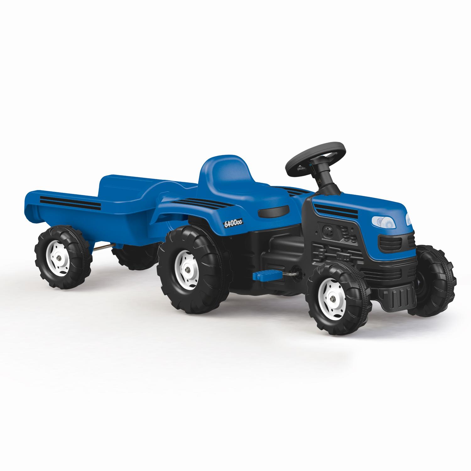 Tractor cu remorca - albastru imagine