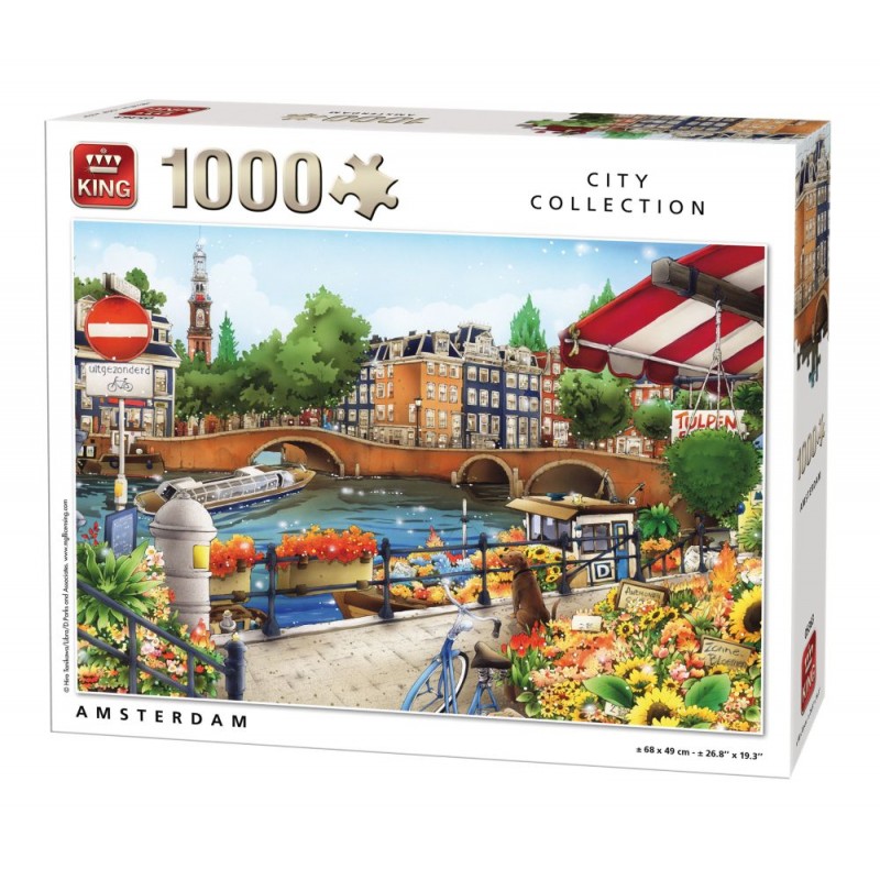 Puzzle 1000 piese Amsterdam Olanda