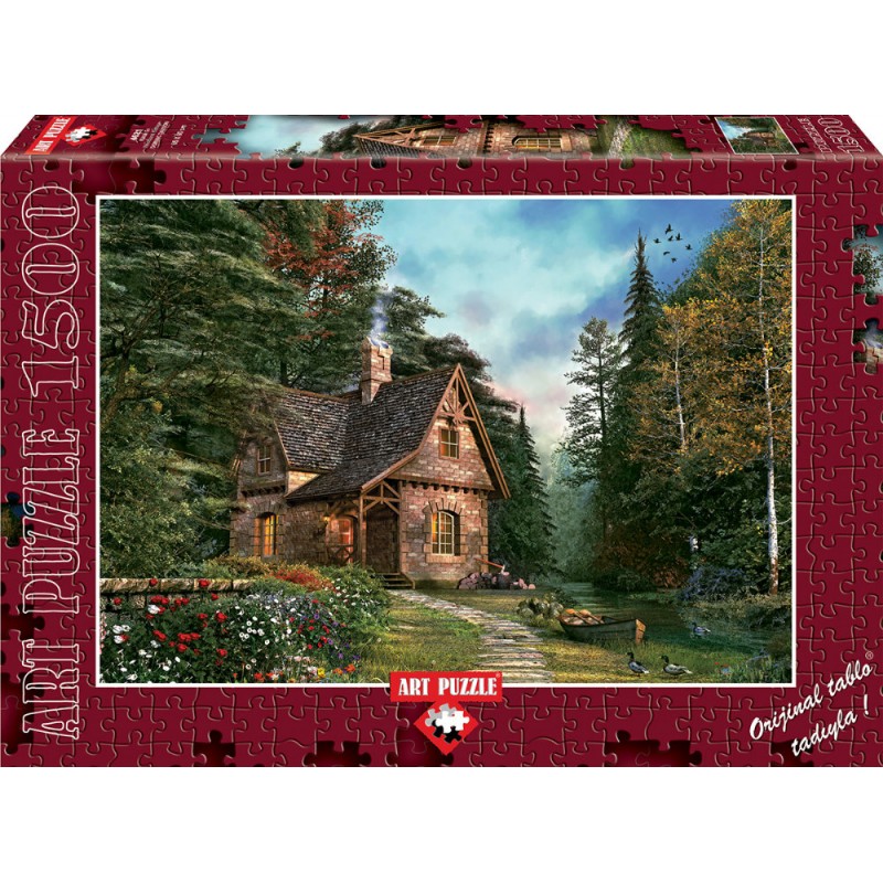 Puzzle 1500 piese - WOODLAND COTTAGE
