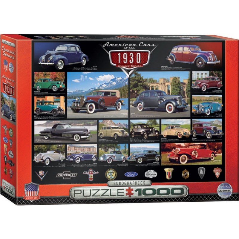 Puzzle 1000 piese American Cars of the 1930s