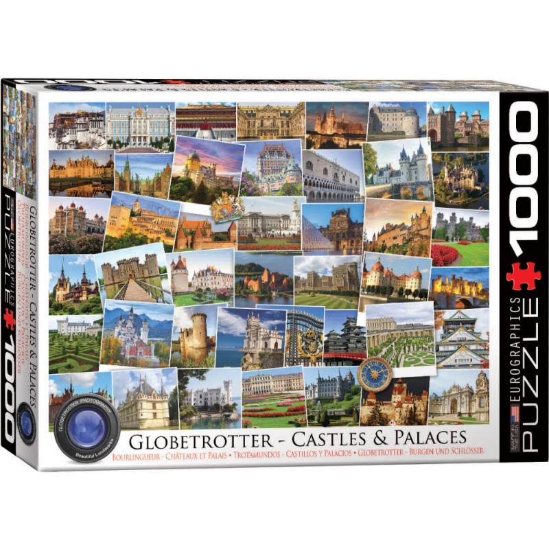 Puzzle 1000 piese Globetrotter Castles and Palaces