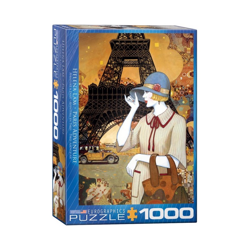 Puzzle 1000 piese Paris Adventure-Helena Lam (mare)