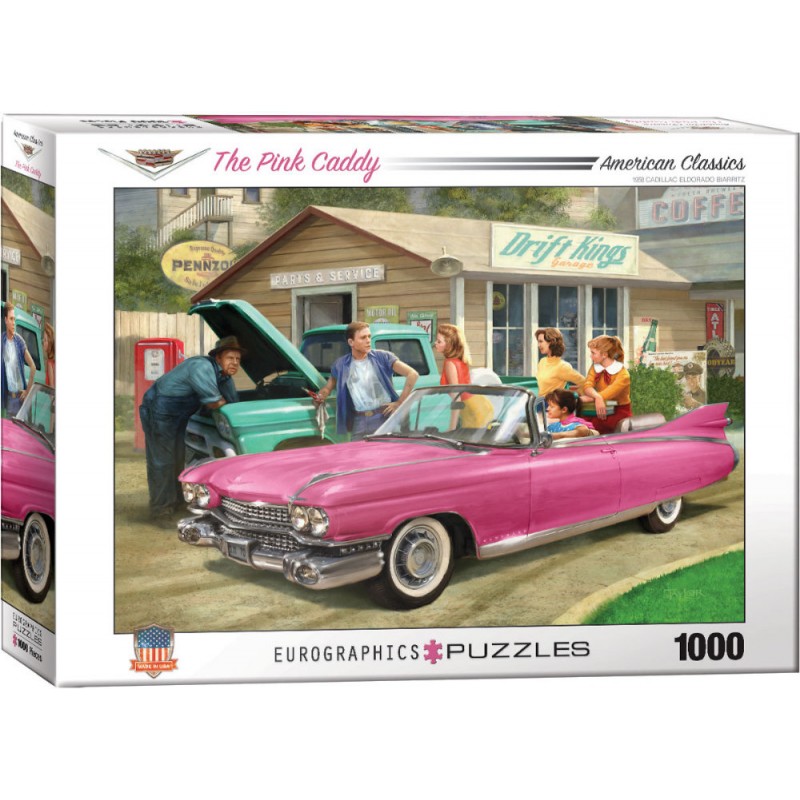 Puzzle 1000 piese The Pink Caddy-Nestor Taylor imagine