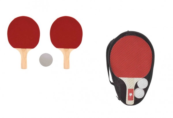 Set 2 palete ping pong in husa cu 2 mingi incluse