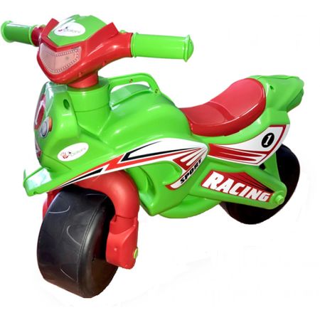 Motocicleta de impins MyKids Racing 0139/5 Verde/Rosu Masinute de Impins imagine 2022