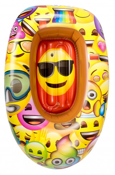 Barca gonflabila pentru copii Saica 90cm Emoji imagine