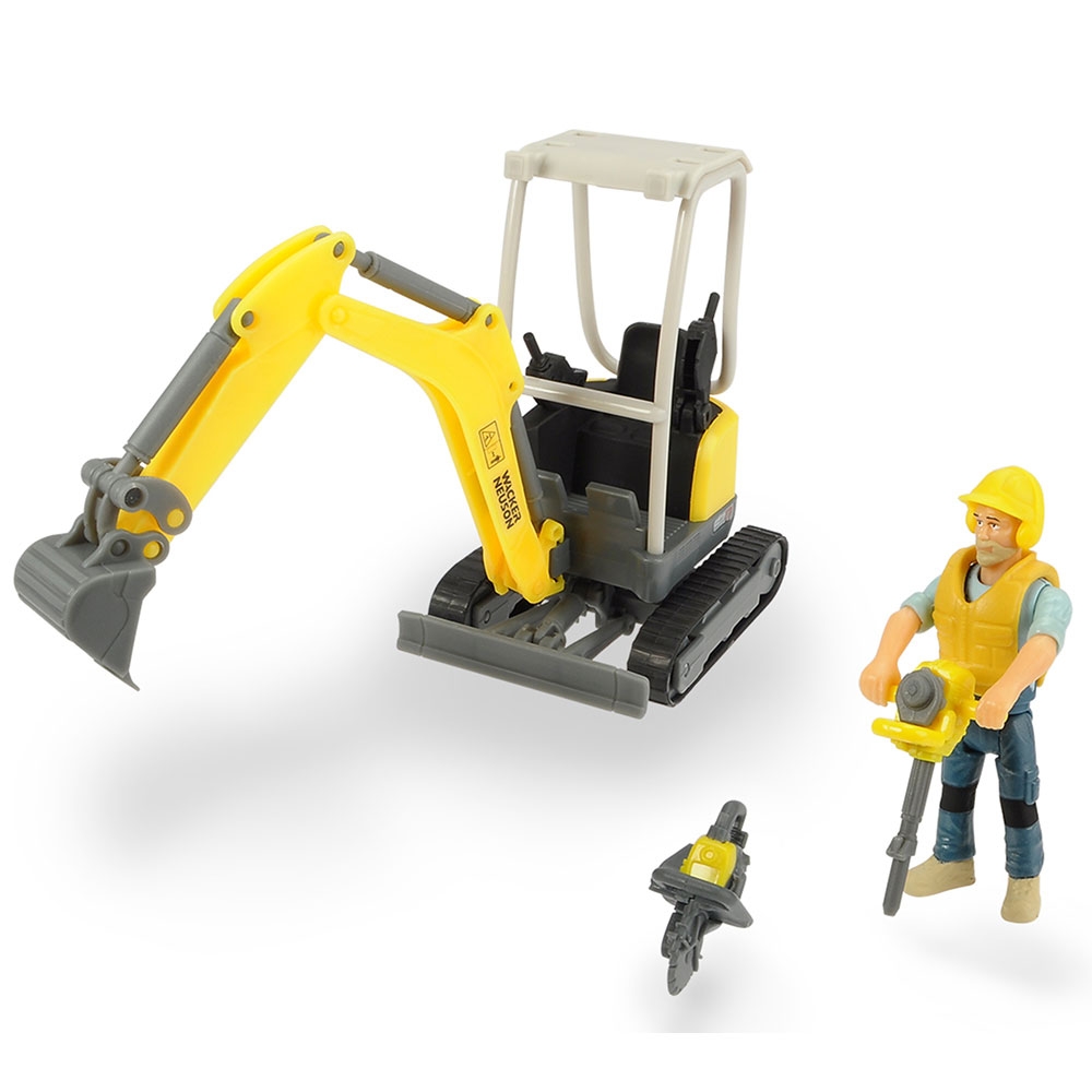 Excavator Dickie Toys Playlife Excavator Set cu figurina si accesorii imagine
