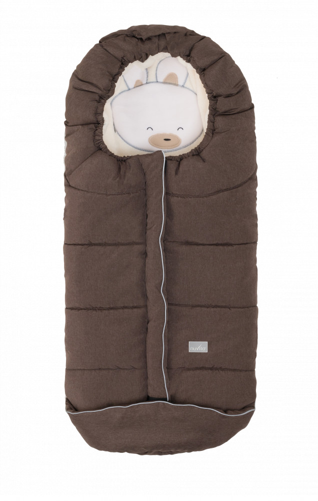 Nuvita Junior Cuccioli sac de iarna 100 cm - Rabbit Melange Brown / Beige - 9605 imagine