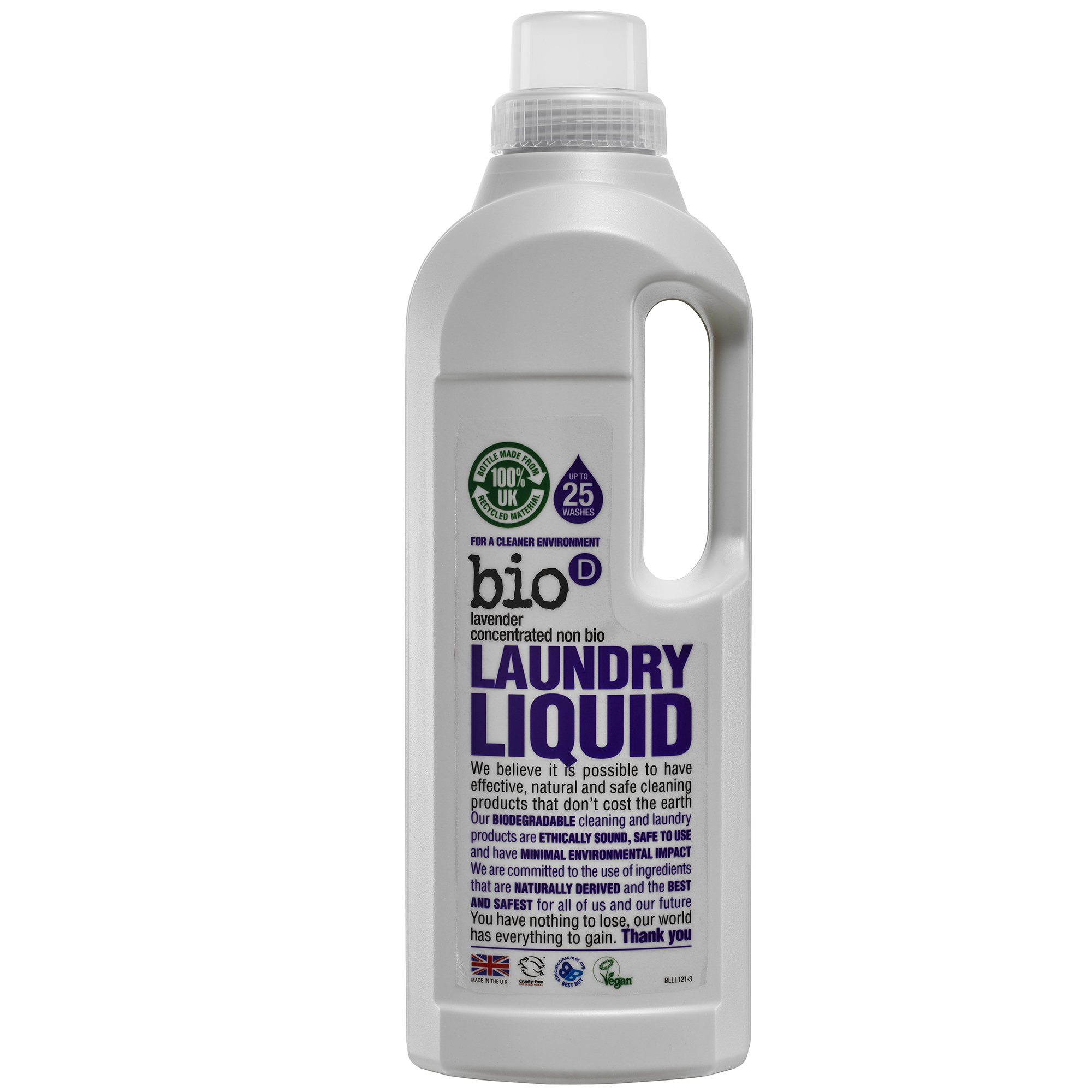 Detergent lichid de rufe cu lavanda, bio-d, vegan, 1l imagine