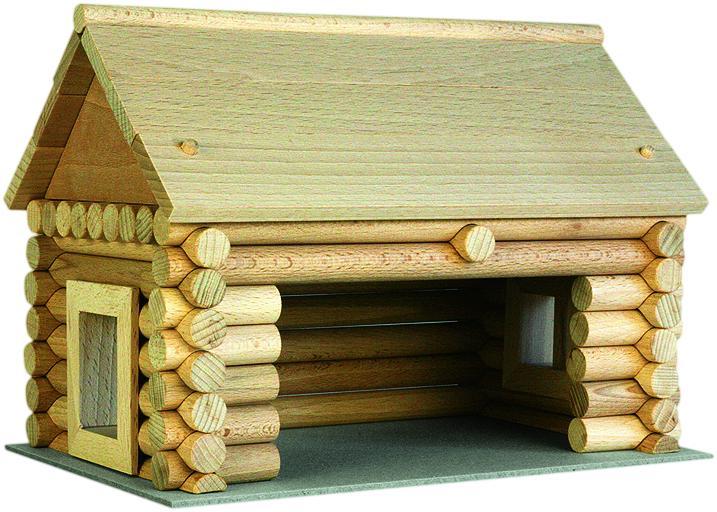 Set constructie arhitectura Vario Massive Mini, 91 piese mari din lemn, Walachia