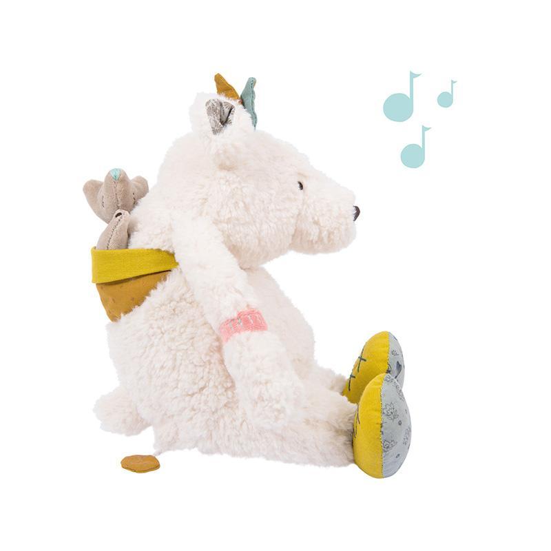 Jucarie plus muzicala Ursul polar Pom, 0 ani+, Moulin Roty