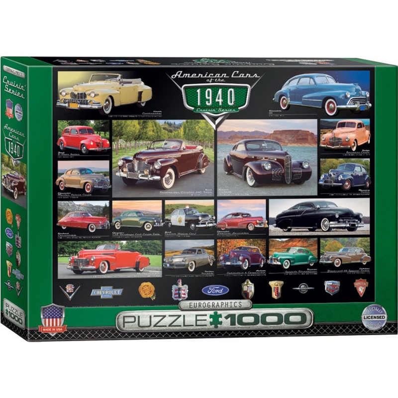 Puzzle 1000 piese American Cars of the 1940s