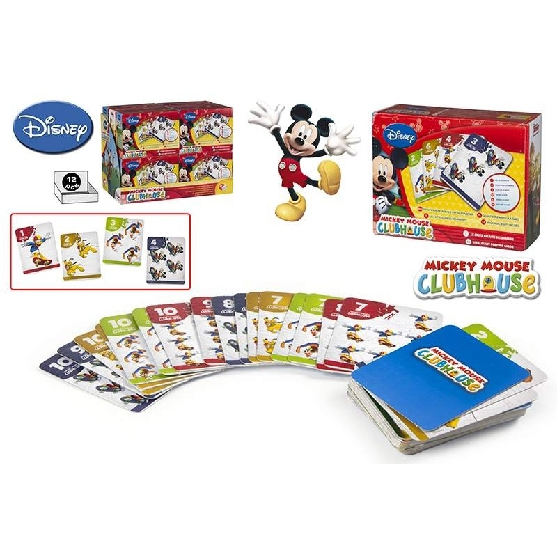 Carti de joc mari cui Mickey Mouse Jocuri de Societate