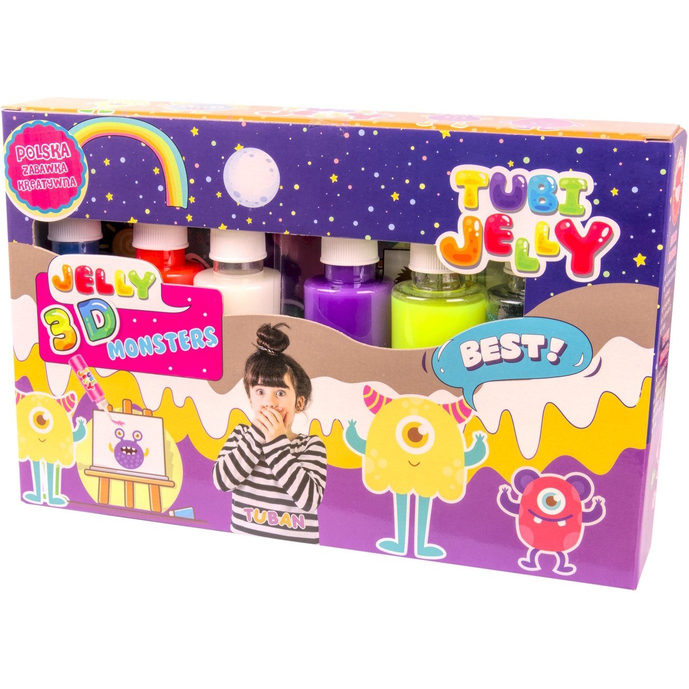 Set Tubi Jelly cu 6 culori - Monstri Tuban TU3324