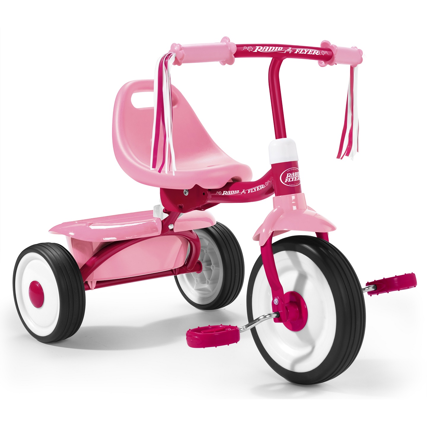 Tricicleta pliabila radio flyer fold 2 go pink, 1-3 ani buy4baby.ro imagine noua