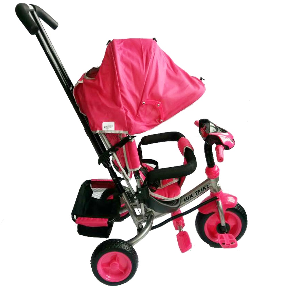 Tricicleta multifunctionala cu sunete si lumini Lux Trike Pink BABY MIX