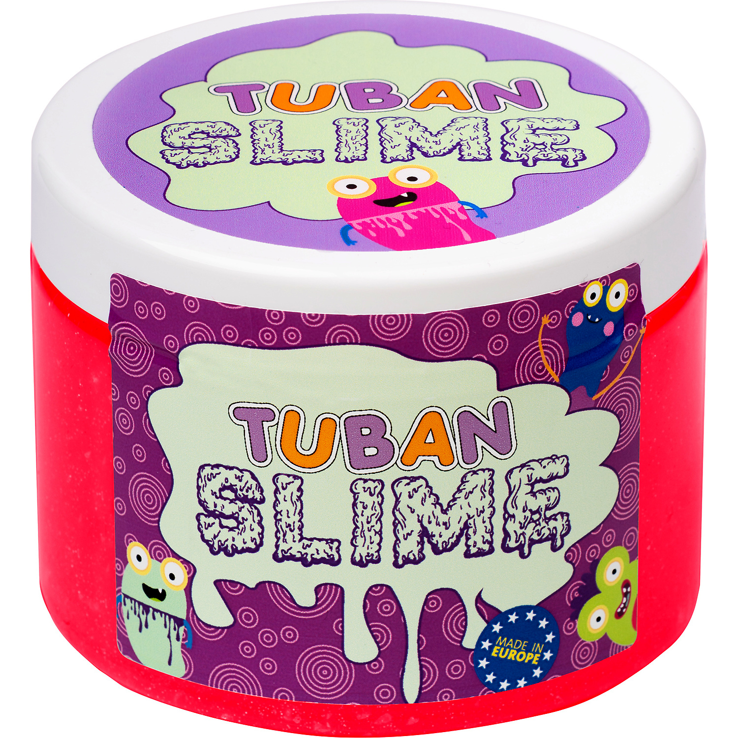 Super Slime Glitter Neon Roz 500g Tuban TU3025