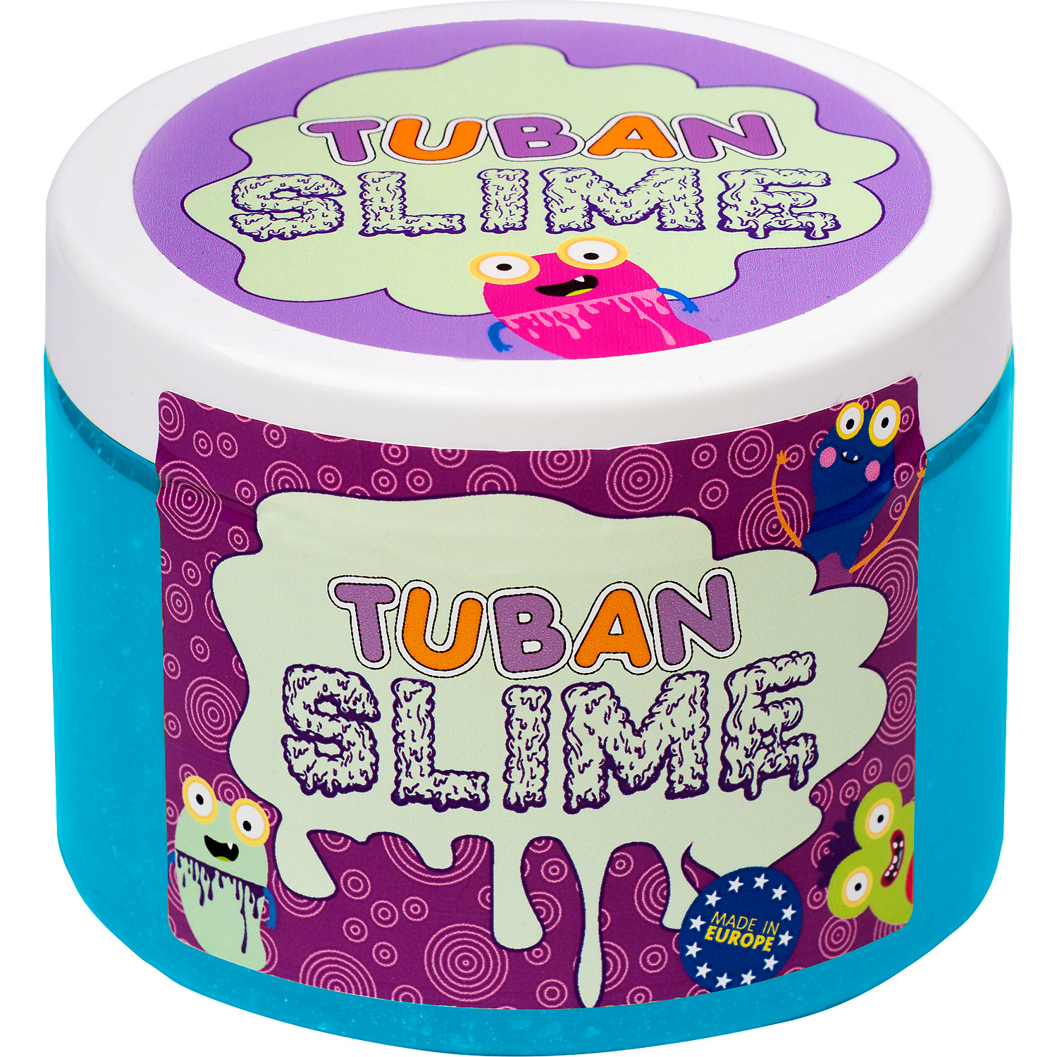 Super Slime Glitter Neon Albastru 500g Tuban TU3109