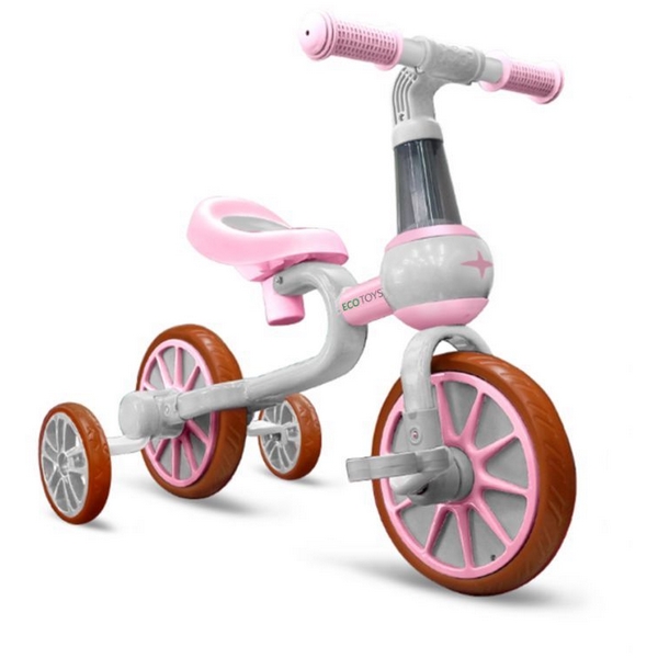 Bicicleta cu roti ajutatoare ecotoys lc-v1311 – roz bekid.ro imagine noua