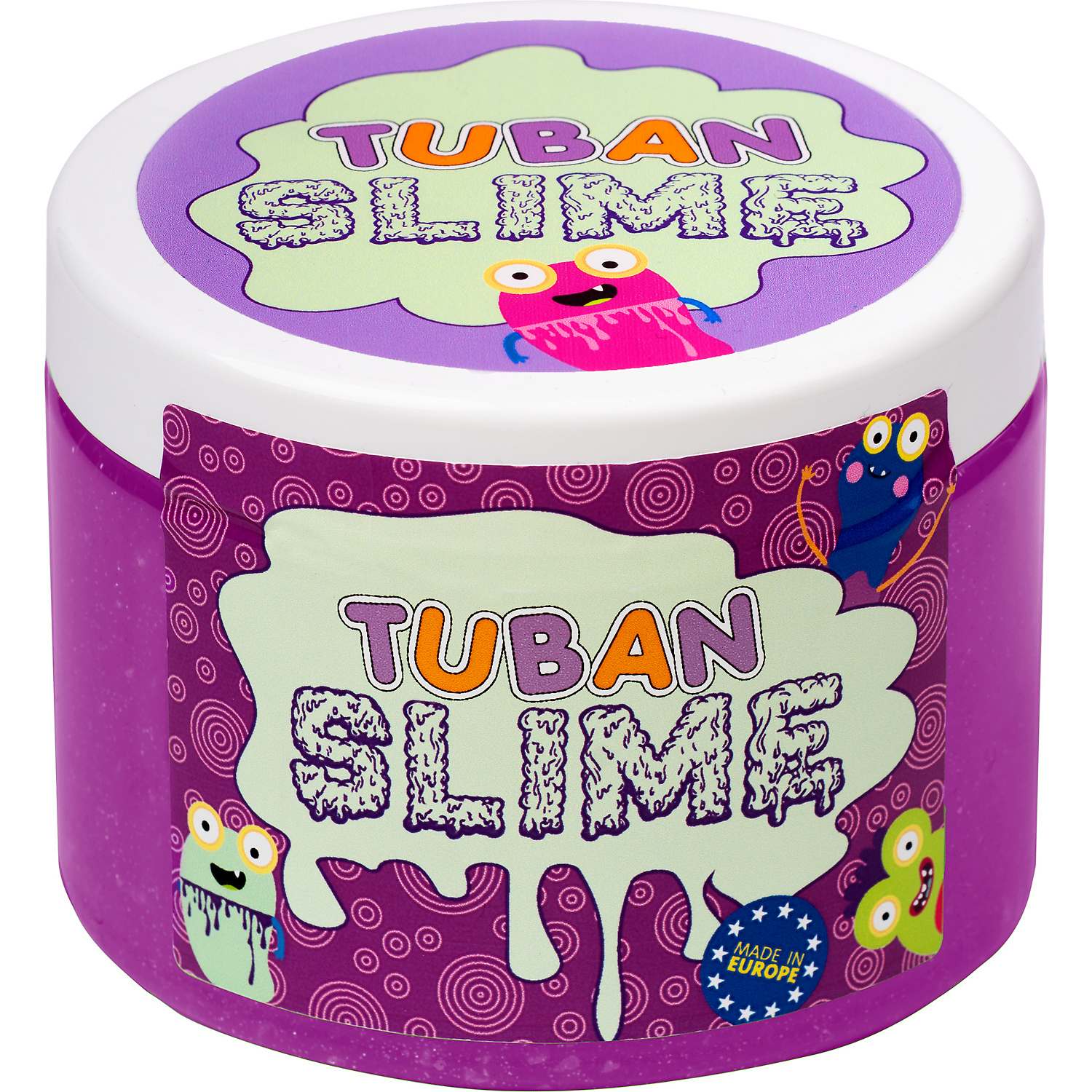 Super Slime Glitter Neon Mov 500g Tuban TU3029