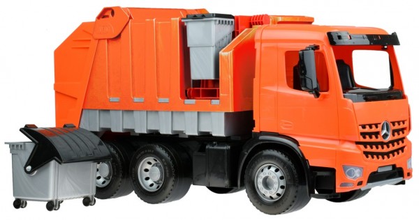 Camion de gunoi din plastic pentru copii Lena licenta Mercedes Benz 72 cm