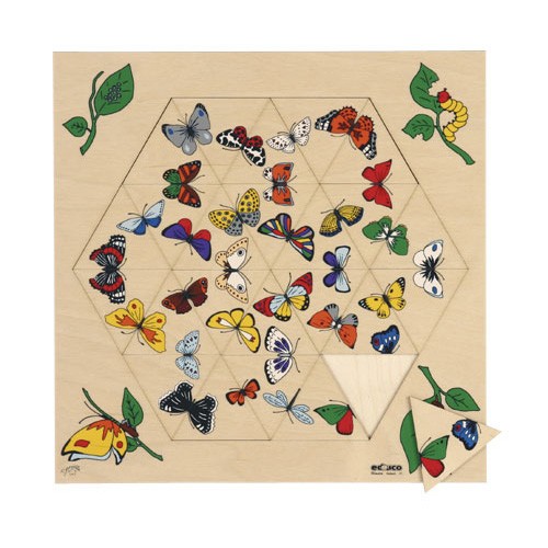 Triama – Puzzle 24 piese cu fluturi – Educo buy4baby.ro imagine noua