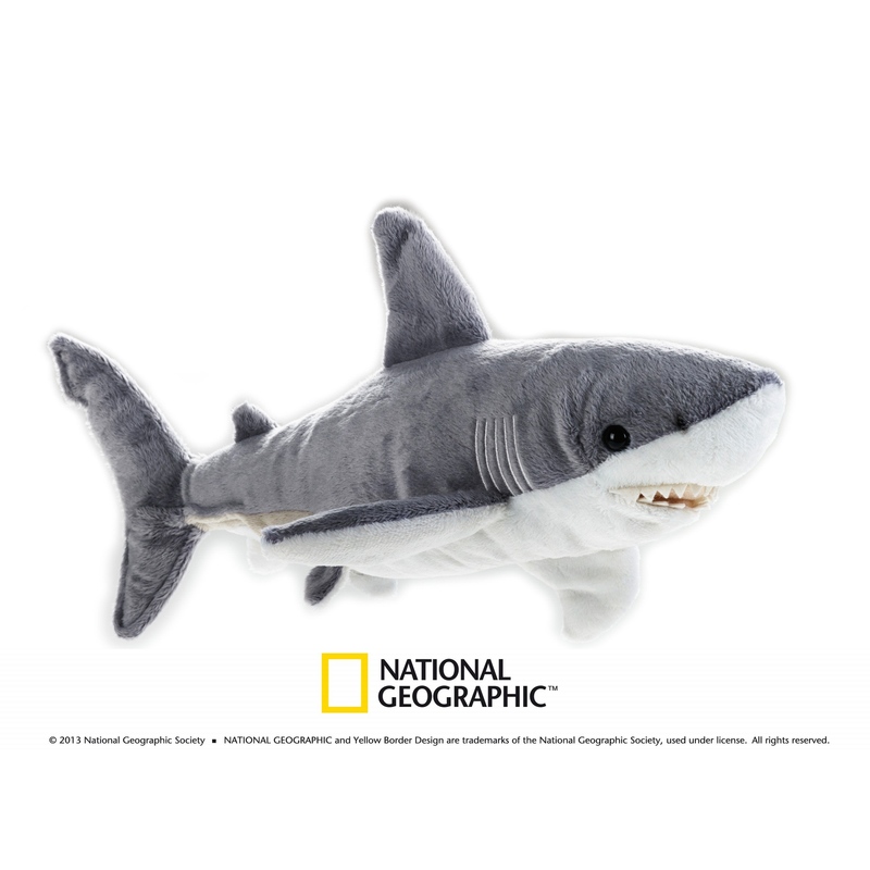 Jucarie din plus National Geographic Rechin 40 cm buy4baby.ro imagine noua