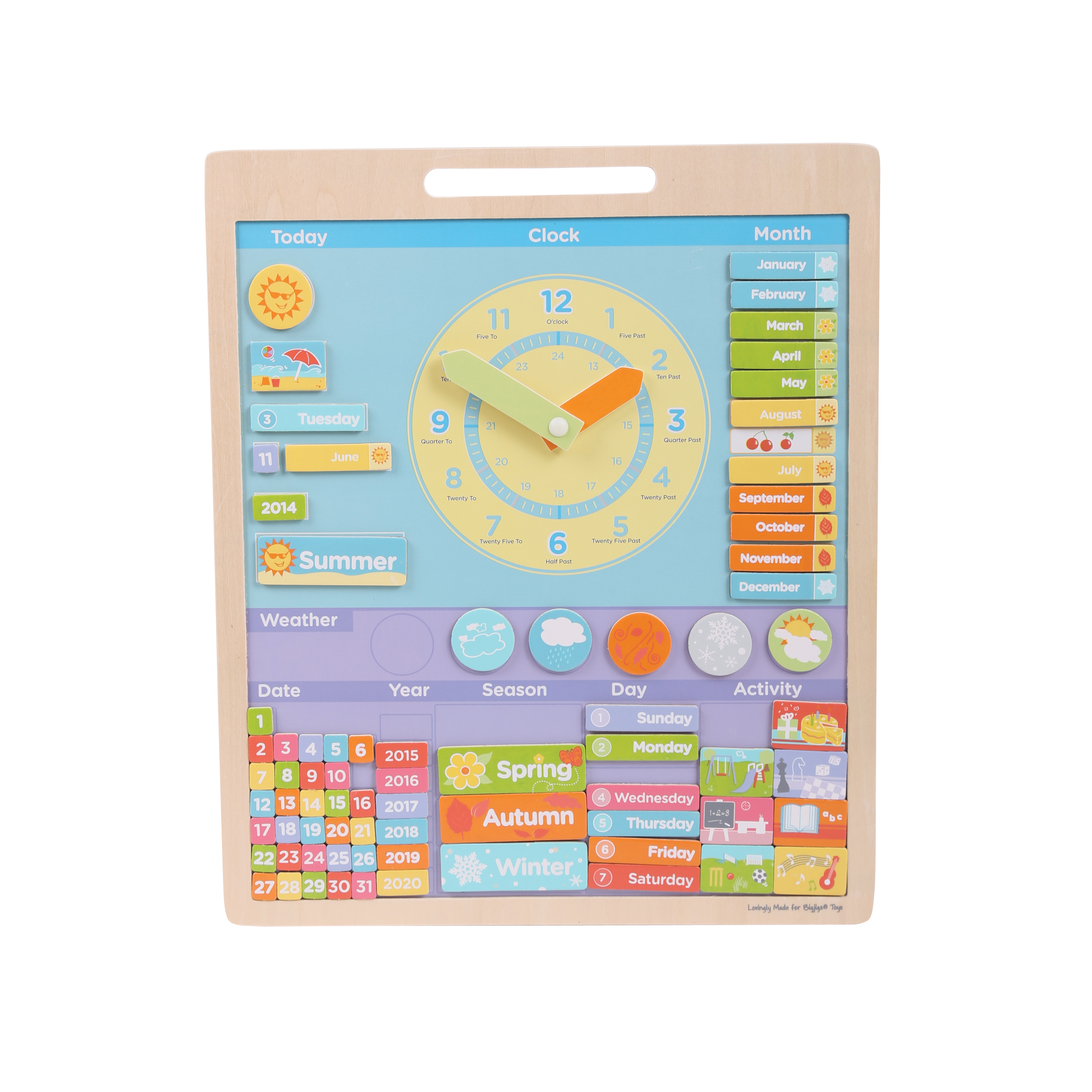 Vremea – Calendar Magnetic BigJigs Toys imagine noua