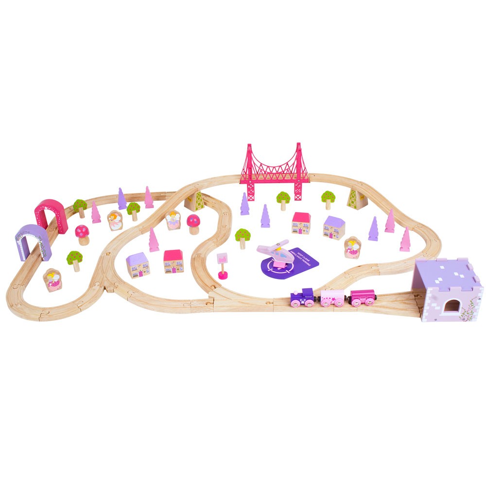 Circuit – Oraselul Zanelor (75 Piese) BigJigs Toys imagine noua