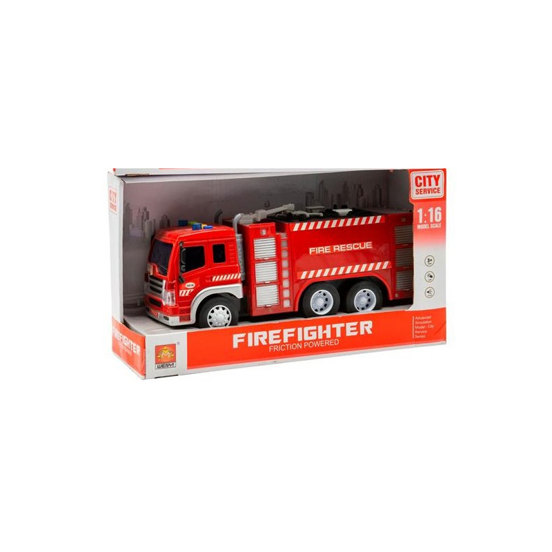 Masina de pompieri cu sunete si lumini, Fire Rescue, 3ani+ Hausmann buy4baby.ro imagine noua