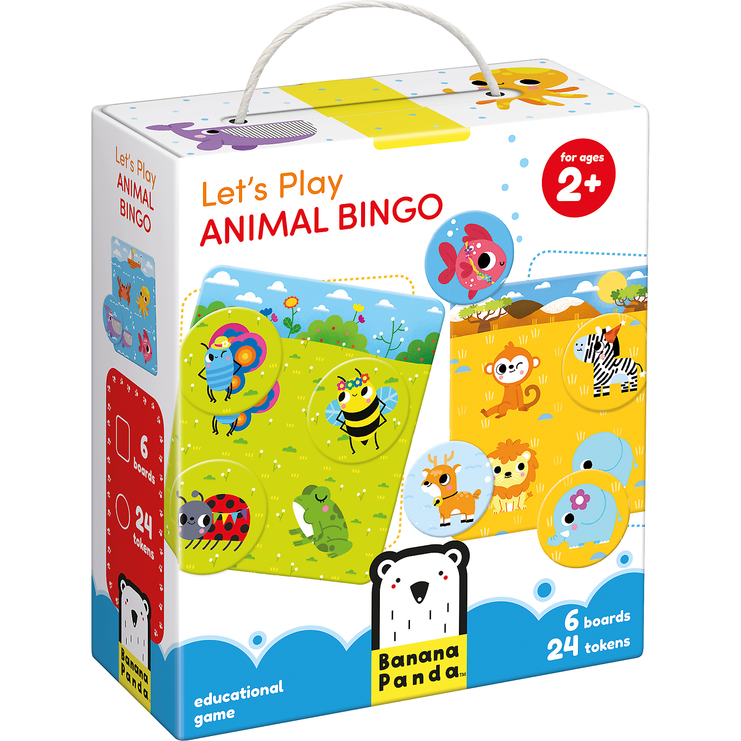Hai sa ne jucam, Animal Bingo, 24 piese Banana Panda BP33677 Banana Panda imagine noua