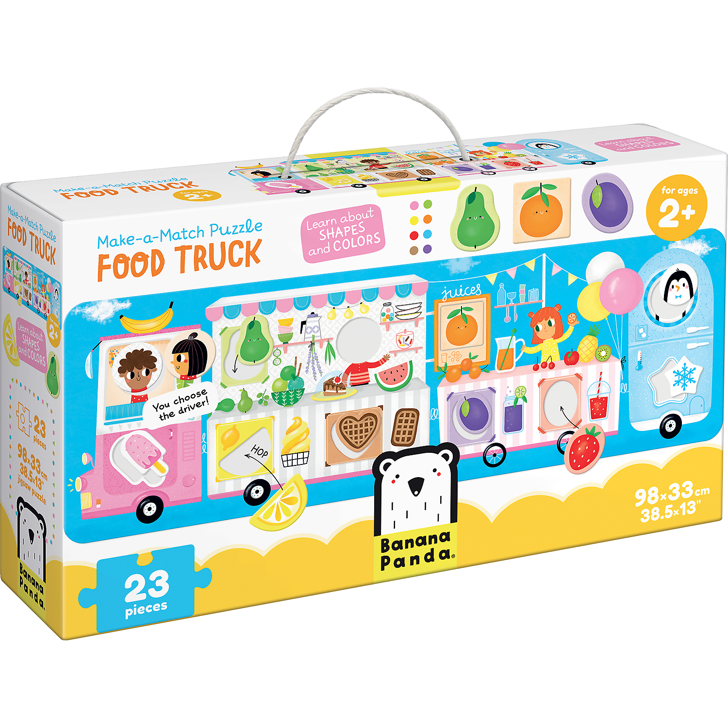 Puzzle Food Truck, 23 piese, 98x33cm Banana Panda BP49045