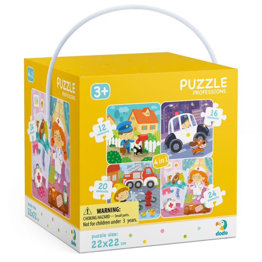 Puzzle 4 in 1 - Meserii (12, 16, 20, 24 piese)