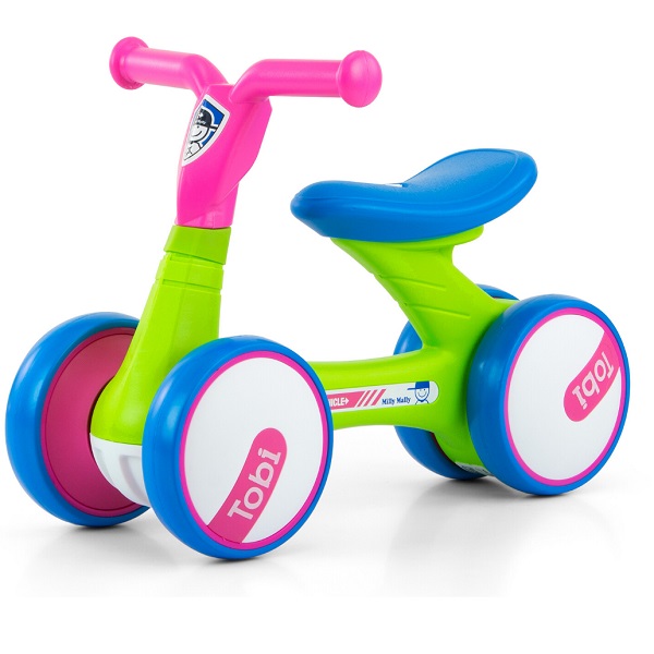 Bicicleta fara pedale, foarte usoara, tobi pink green bekid.ro imagine noua