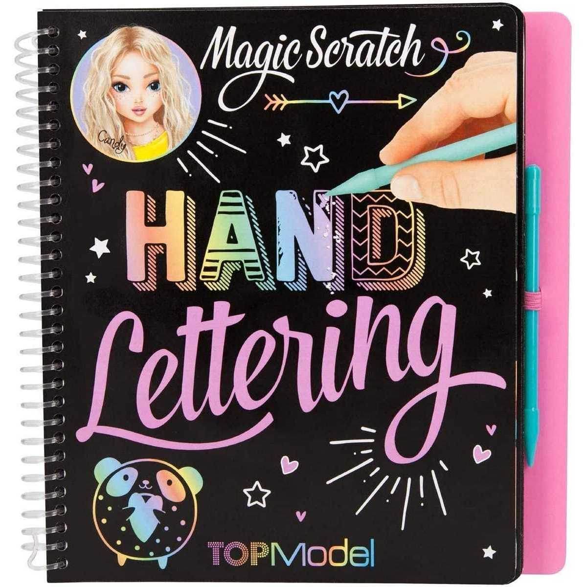 Carte Magic Scratch Hand Lettering Top Model Depesche PT11113