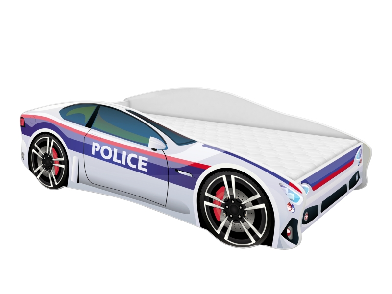 Pat Tineret MyKids Car Police-140×70 buy4baby.ro imagine noua