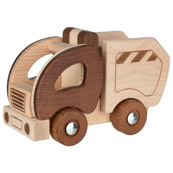 Camion de gunoi din lemn – goki nature buy4baby.ro imagine noua
